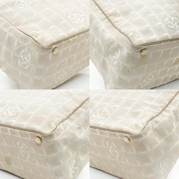 Auth Chanel Travel Line Tote Bag Nylon #26990C12 - Picture 13 of 14